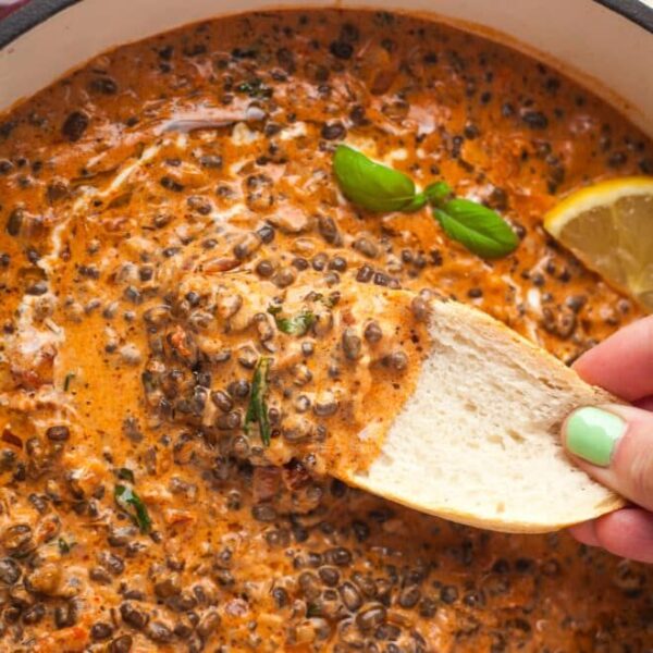 Indulge in Creamy 'Marry Me' Lentils, a rich, plant-based dish made with lentils, coconut milk, and tomato sauce. This vegan recipe is the perfect comforting meal that’s easy, flavorful, and full of heart!